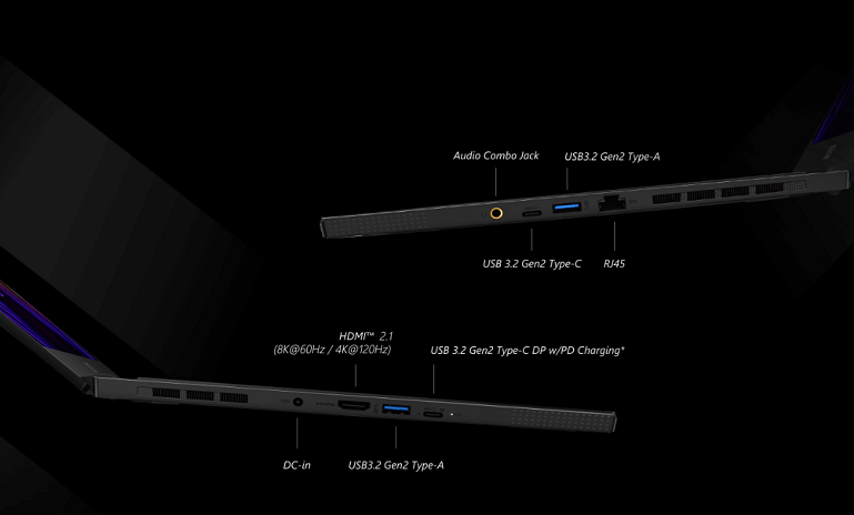 Cổng kết nối MSI Stealth 15 (Ảnh minh họa)