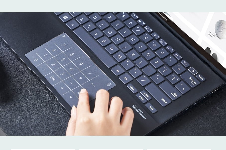 Bàn phím laptop Asus Zenbook 14 oled (Ảnh minh họa)