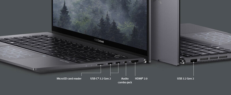 Zenbook 14 OLED được trang bị tất cả các cổng I/O