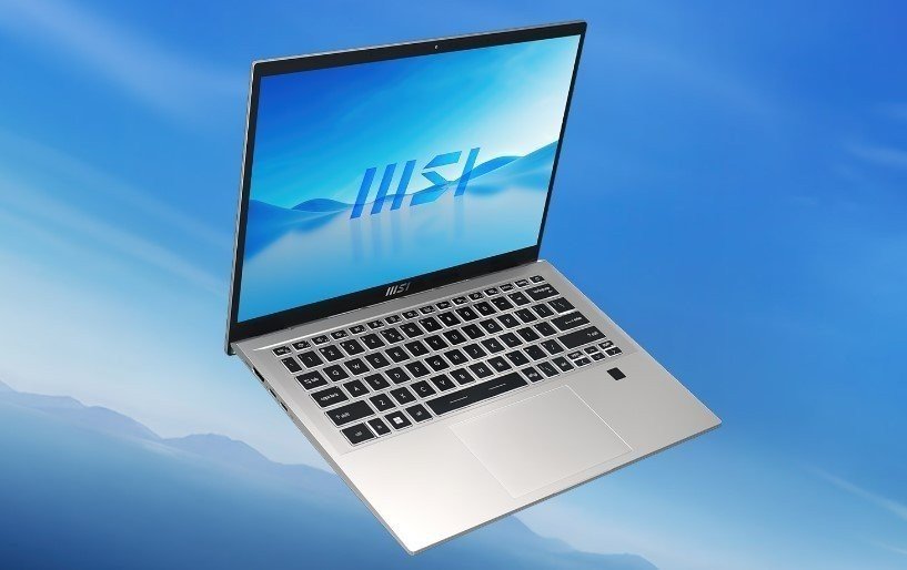 Thiết kế của laptop MSI Prestige 14