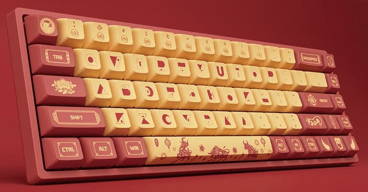 Thiết kế với tông màu chủ đạo đỏ vàng đặc trưng của ngày tết