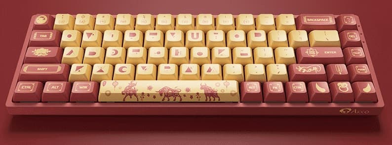 Số lượng phím 68 nút gọn nhẹ và switch độc quyền