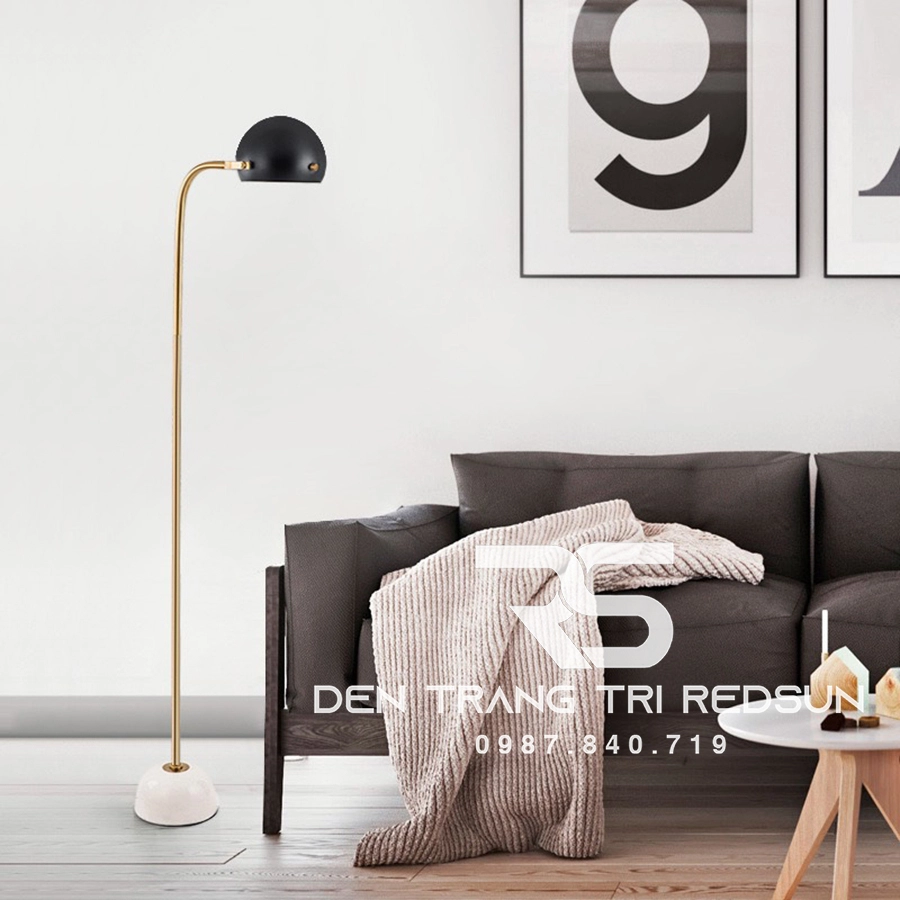 Mẫu đèn góc sofa cho người yêu thích sự tối giản