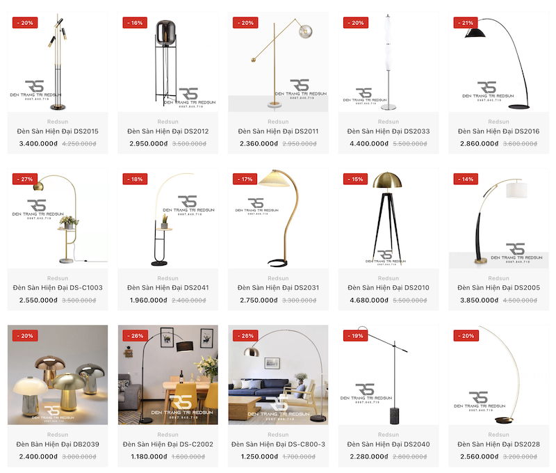 Redsun là đơn vị uy tín cung cấp các sản phẩm đèn trang trí