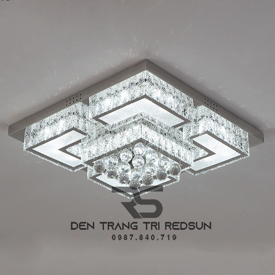 Mẫu đèn led ốp trần trang trí tinh tế