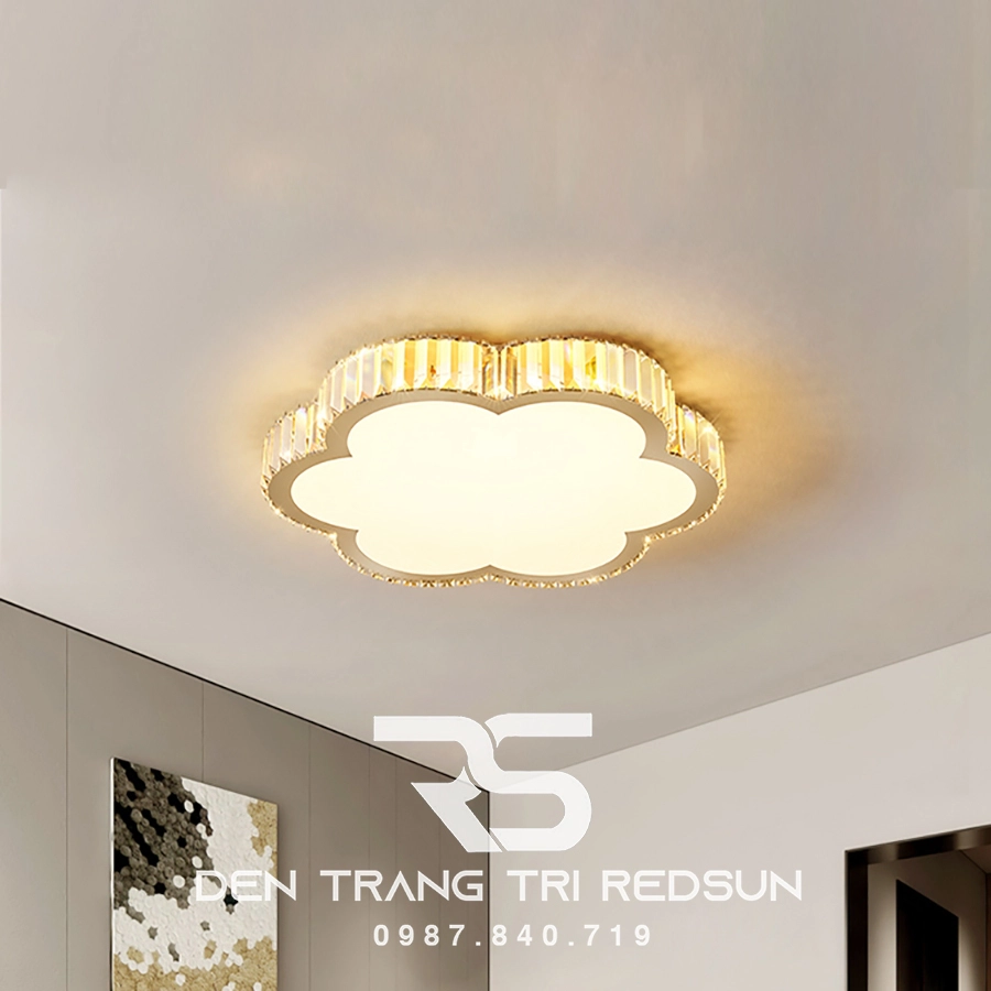Mẫu đèn led ốp trần phù hợp với phong cách tối giản