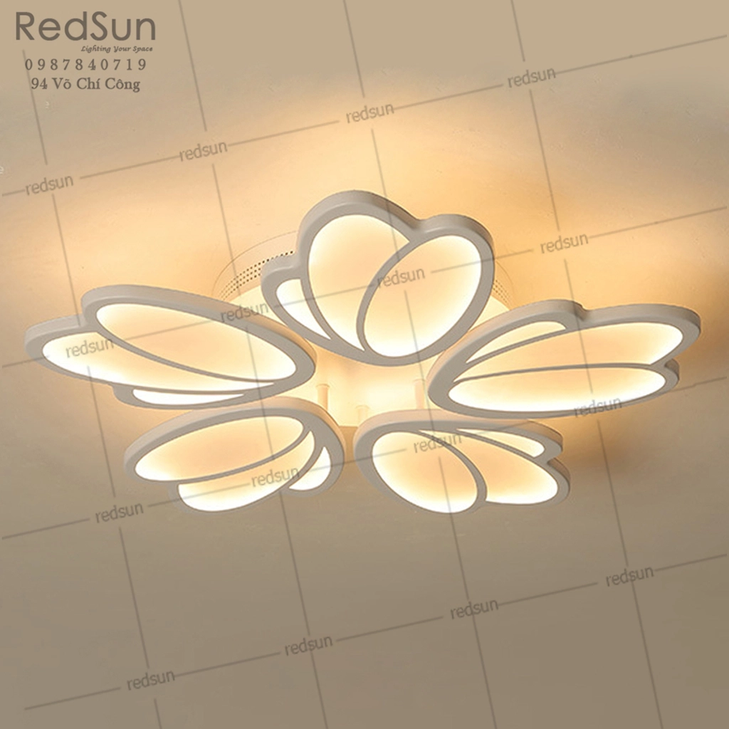 Mâm ốp trần Mica sò mini