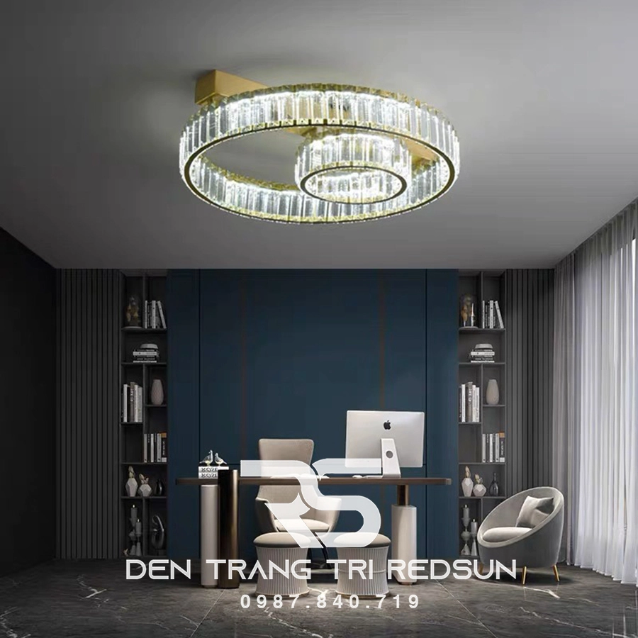 Tuỳ vào từng không gian để lựa chọn loại đèn mâm pha lê phù hợp