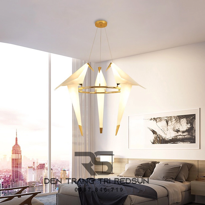 Đèn thả phòng ngủ phong cách Bắc Âu sáng tạo