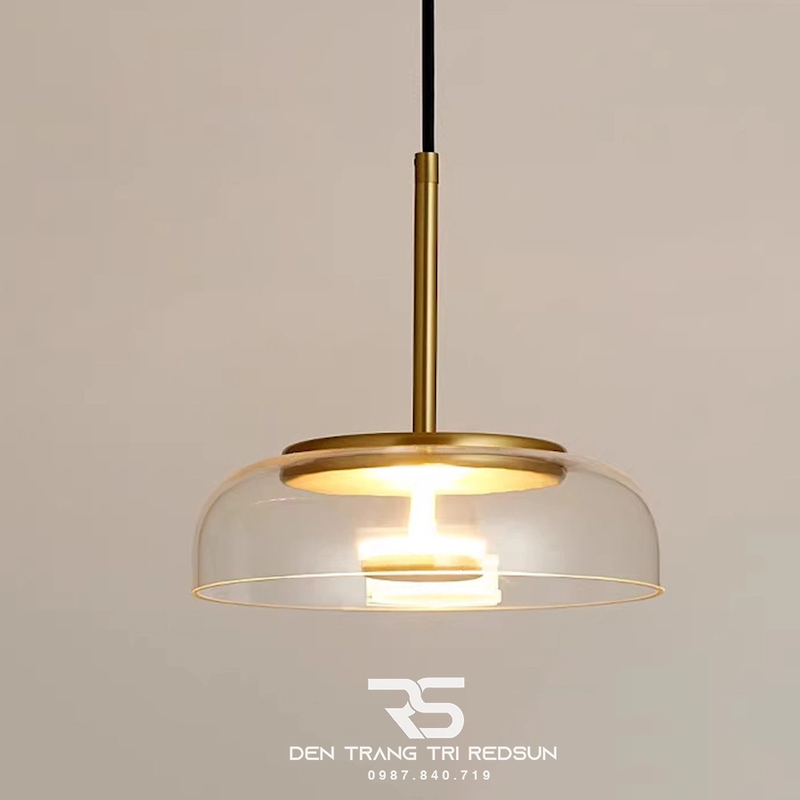 Đèn thả đầu giường trang trí phong cách đơn giản