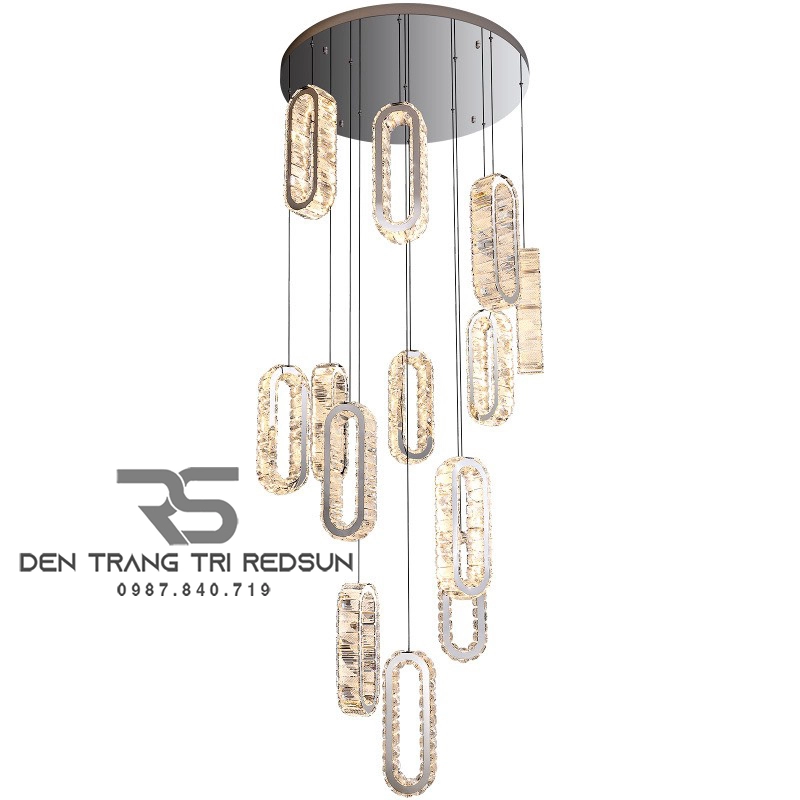 Đèn thả giếng trời với thiết kế độc đáo và thu hút