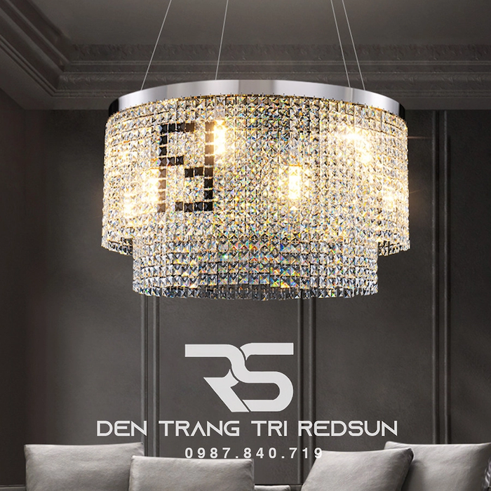 Đèn thả phòng khách hiện đại sang trọng đầy tinh tế