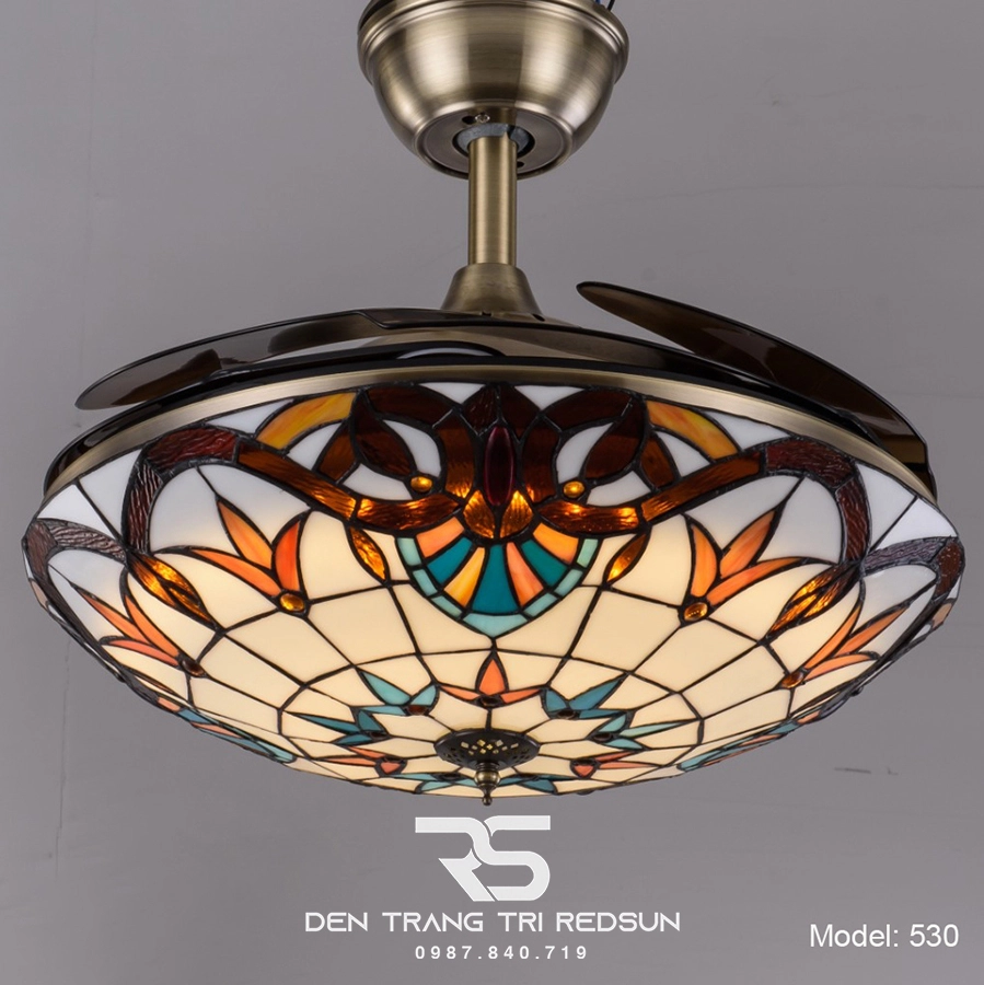 Mẫu thiết kế quạt trần cụp xòe ấn tượng