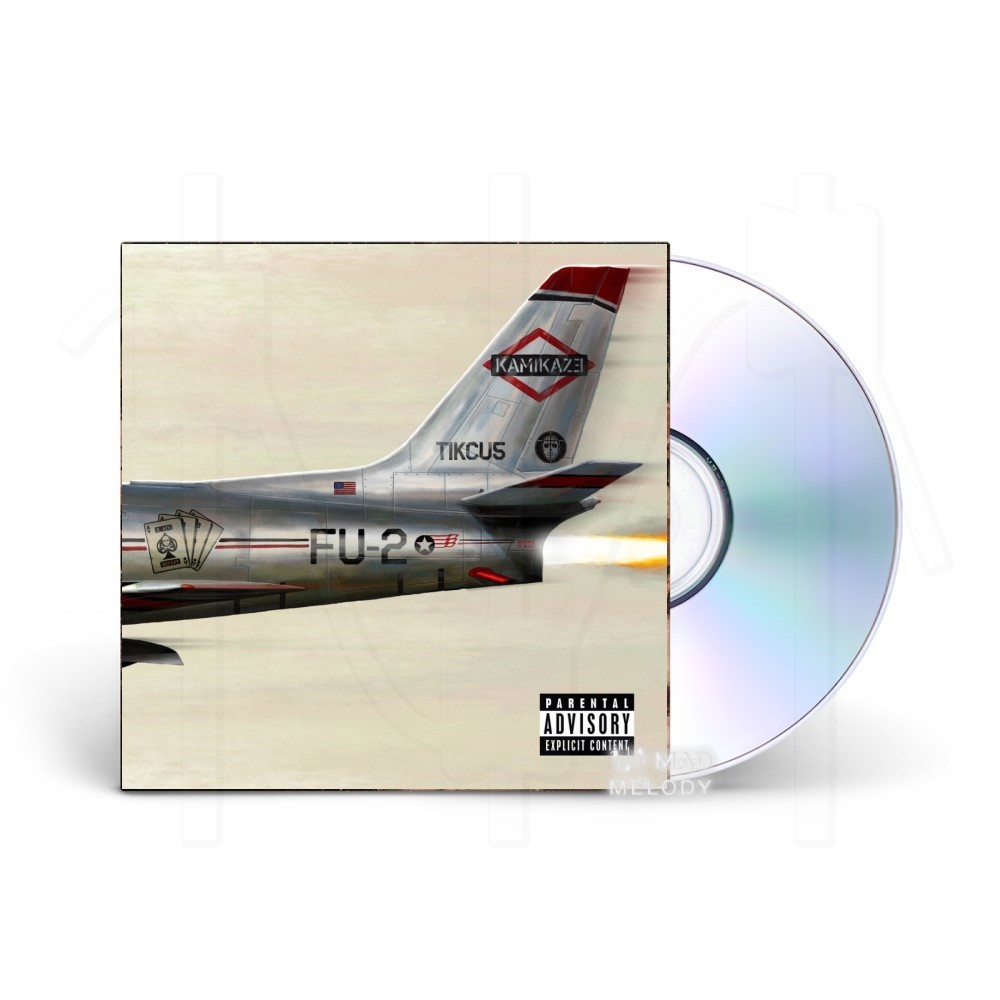 Bìa cover đĩa CD nhạc Eminem - Kamikaze 2018