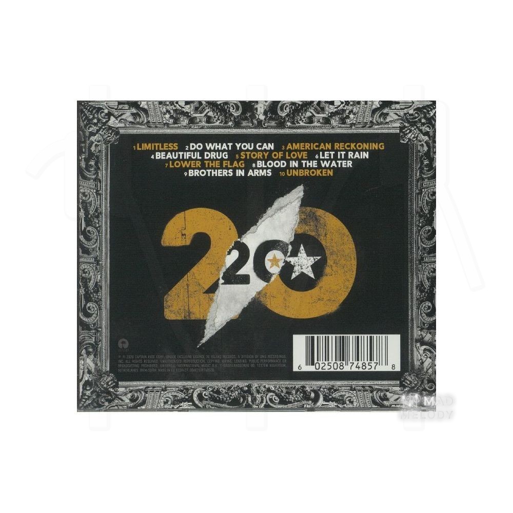 Bìa sau Đĩa CD album nhạc Bon Jovi - 2020 2020