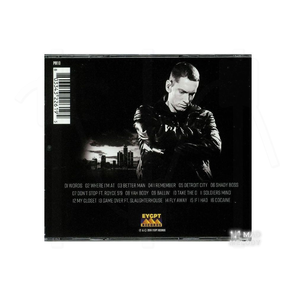 Bìa sau Đĩa CD album nhạc Eminem - Better Man 2019