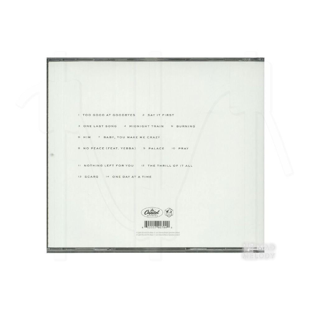 Bìa sau Đĩa CD album nhạc Sam Smith - The Thrill Of It All Special Edition 2017