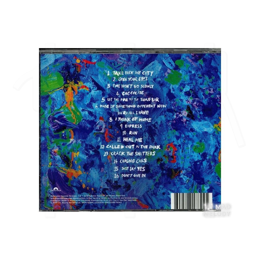 Bìa sau Đĩa CD album nhạc Snow Patrol - Reworked 2019