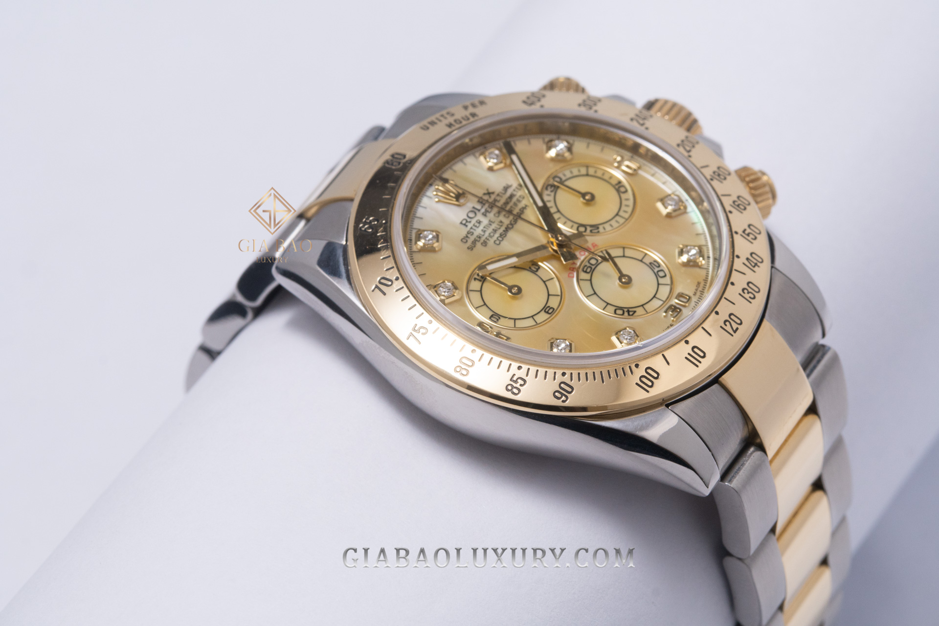 Rolex Cosmograph Daytona 116523 Mặt Ốc Vàng Đồng Hồ Rolex Cosmograph Daytona 116523 Mặt Ốc Vàng