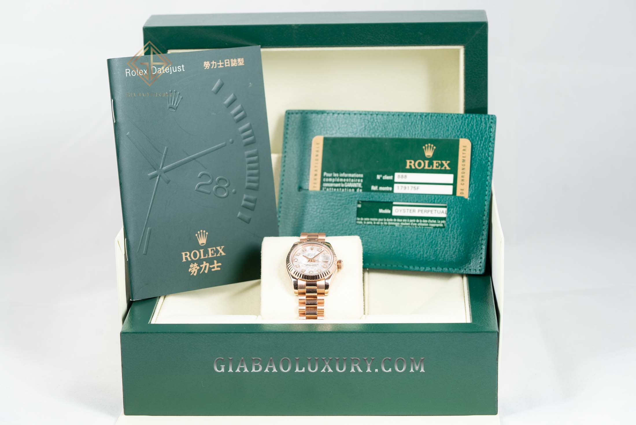 Đồng hồ Rolex Lady Datejust 179175 Mặt Số Thiên Thạch Đồng Hồ Rolex Lady Datejust 179175 Mặt Số Thiên Thạch