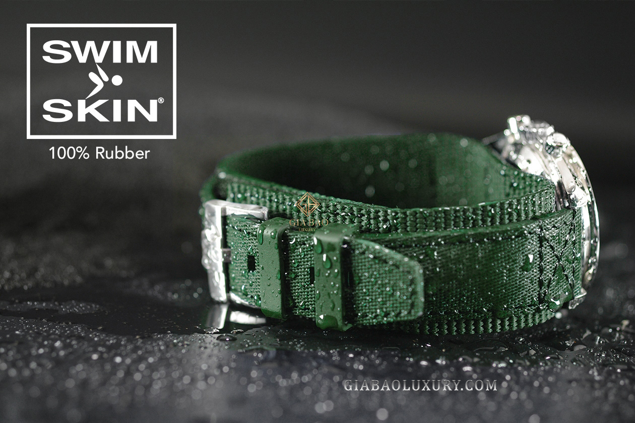 Dây cao su Rubber B dành cho đồng hồ Rolex Sea-Dweller 40mm Ref. 16600 phiên bản vành bezel Non - Ceramic Combat Strap 20mm - CUFF Series Dây Rubber B Combat Strap 20mm - CUFF Series cho Rolex Sea-Dweller 16600