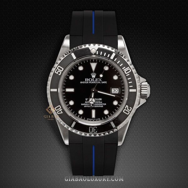 Dây cao su Rubber B dành cho đồng hồ Rolex Sea-Dweller 40mm Ref. 16600 phiên bản vành bezel Non - Ceramic khóa Oyster - Classic Series VulChromatic® Dây Rubber B Classic Series VulChromatic® cho Rolex Sea-Dweller 16600