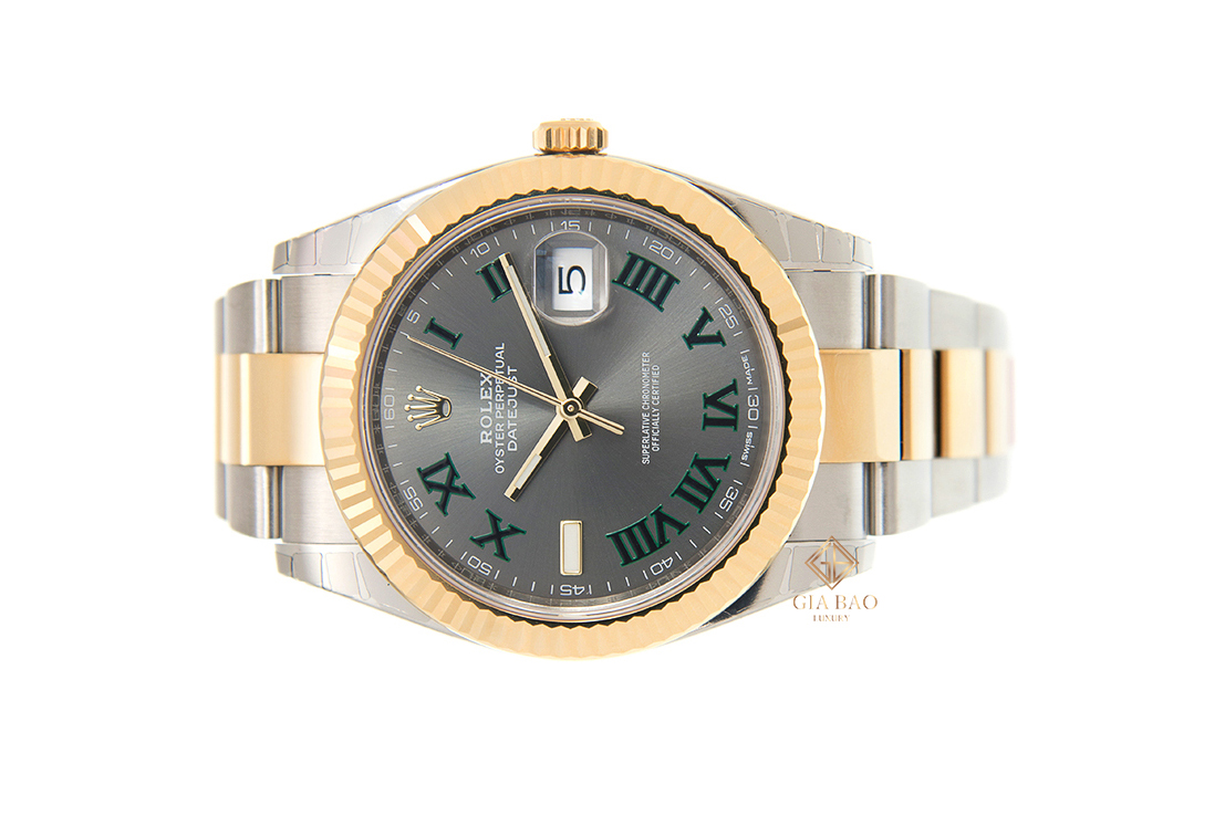Rolex Datejust 41 126333 Mặt Số Xám Cọc Số La Mã Dây Đeo Oyster