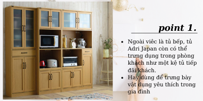 Tủ bếp Adri Japan 1890L