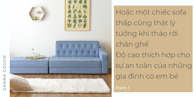 Ghế sofa dài Genna Couch Japan