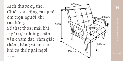 Ghế sofa Sereno Japan 1 người CS60