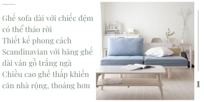 Ghế sofa 2 người Souuffle Japan