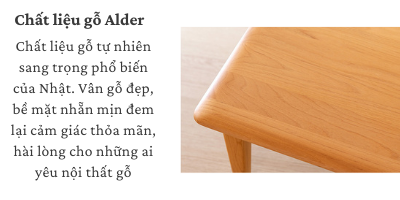 Bàn sofa Eris Japan 1054- Gỗ Adler