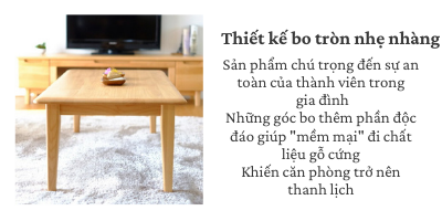 Bàn sofa Eris Japan 1054- Gỗ Adler