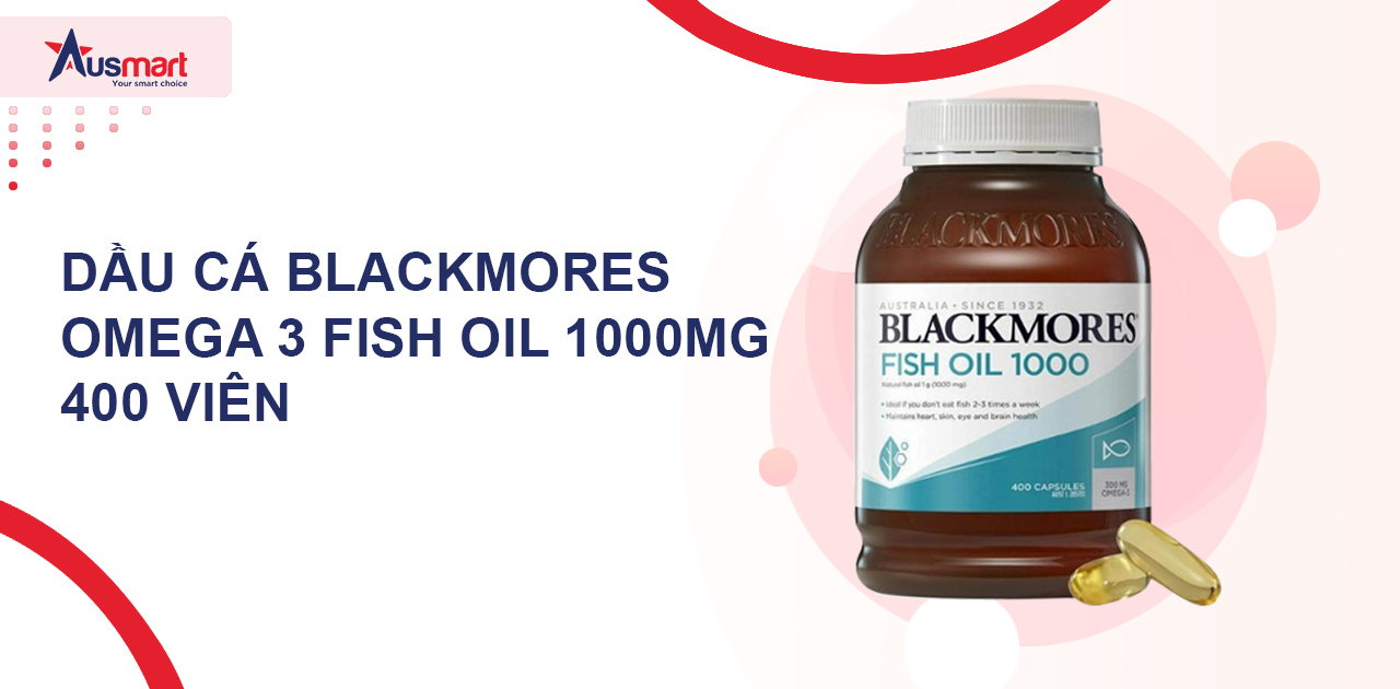 Dầu cá Blackmores Omega 3 Fish Oil 1000mg 400 viên