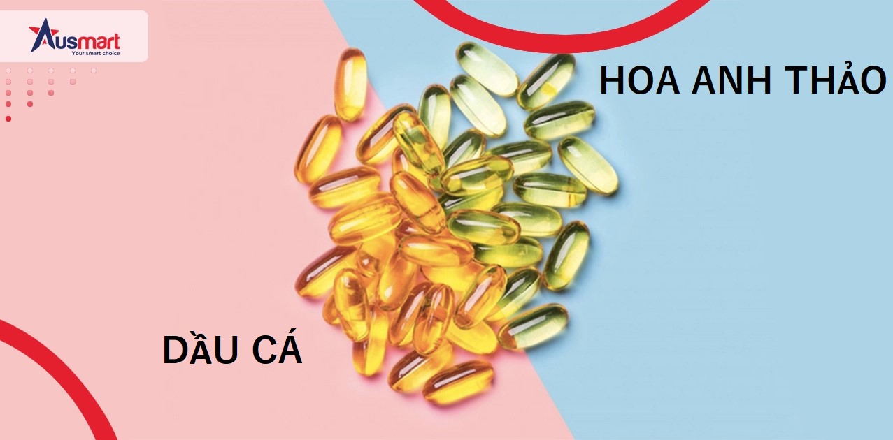 Lợi ích của việc dùng dầu hoa anh thảo và dầu cá