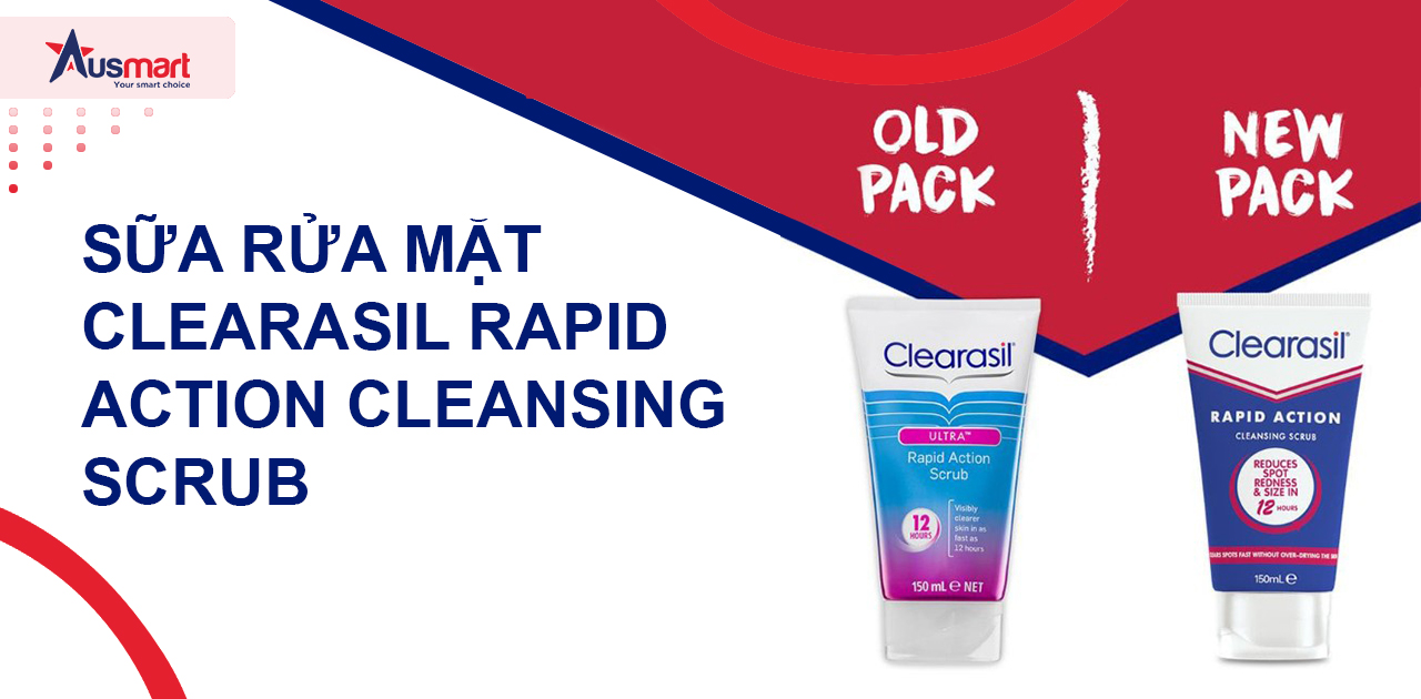 Sữa rửa mặt Clearasil Rapid Action Cleansing Scrub