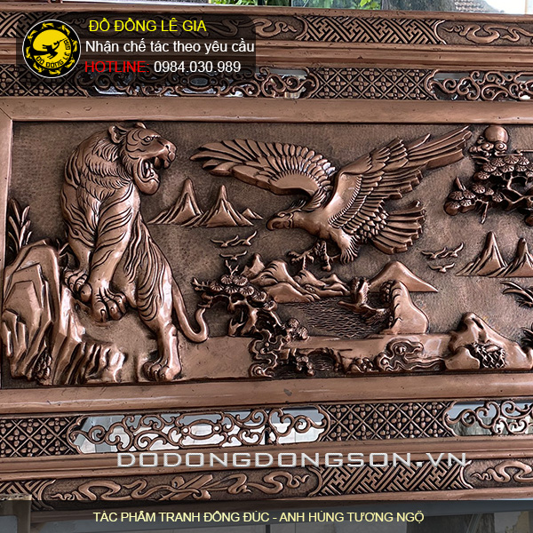 Cách treo tranh đồng đúc Anh Hùng Tương Ngộ