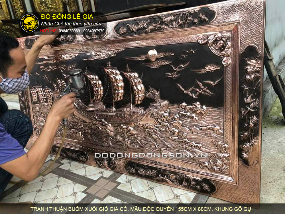 Ý nghĩa tranh thuận buồm giả cổ mẫu độc quyền