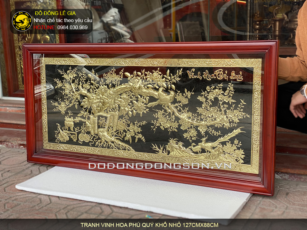 Treo tranh vinh hoa phú quý bằng đồng khổ nhỏ ở đâu tốt nhất?