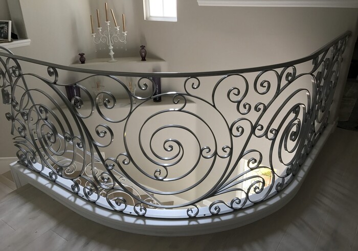 mẫu lan can sắt mỹ thuật