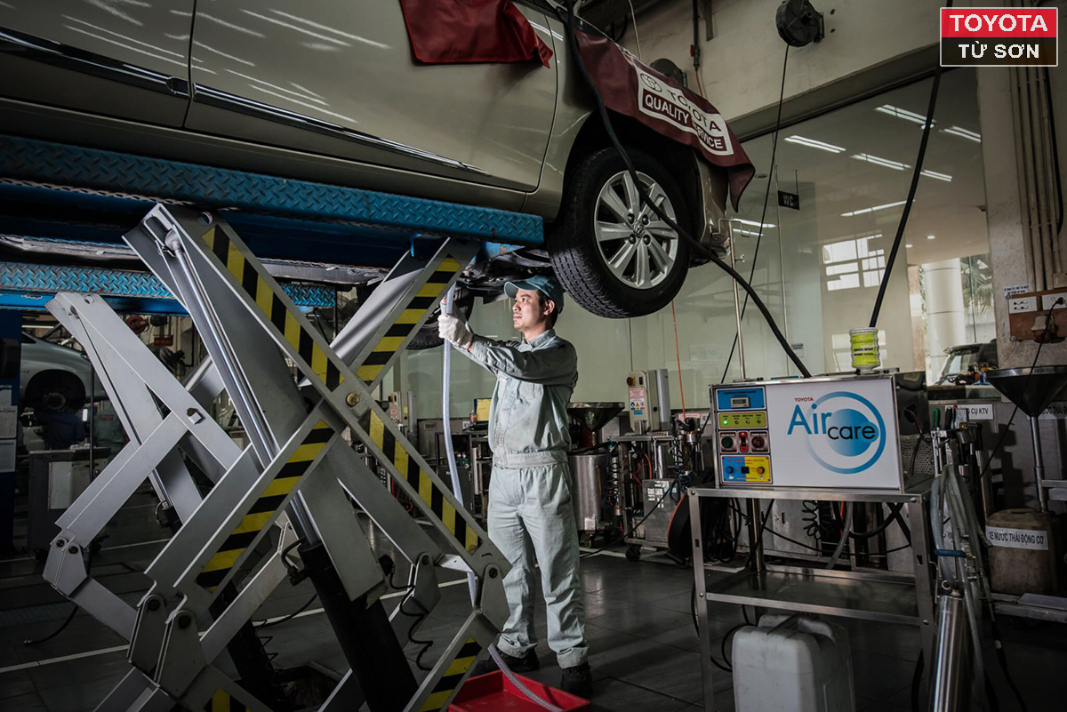 bảo dưỡng xe ô tô nhanh tại toyota từ sơn