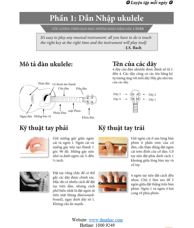 sách học ukulele đơn giản