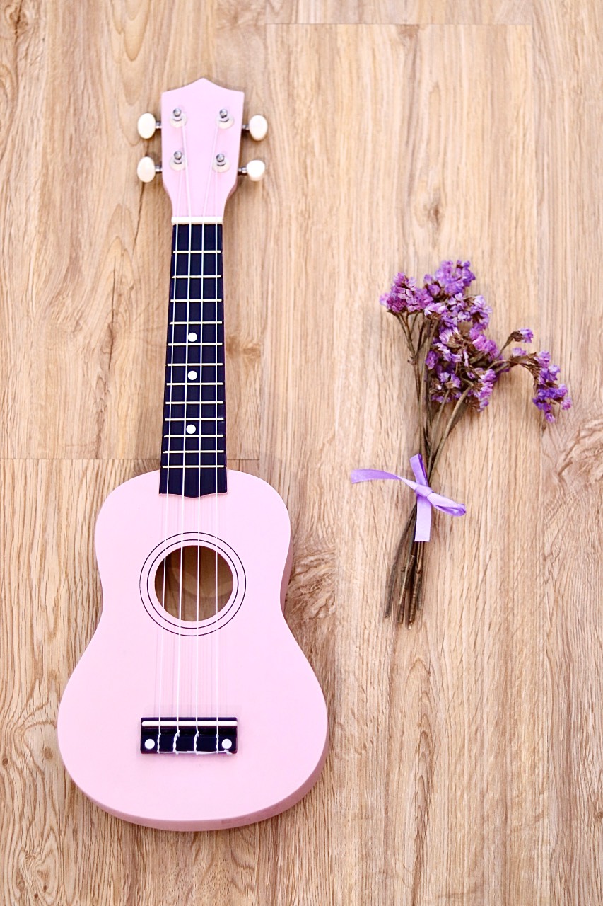 Đàn ukulele màu hồng soprano 