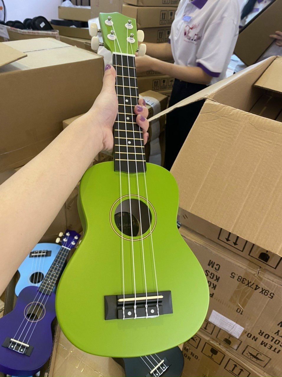 mua đàn Ukulele màu xanh giá rẻ