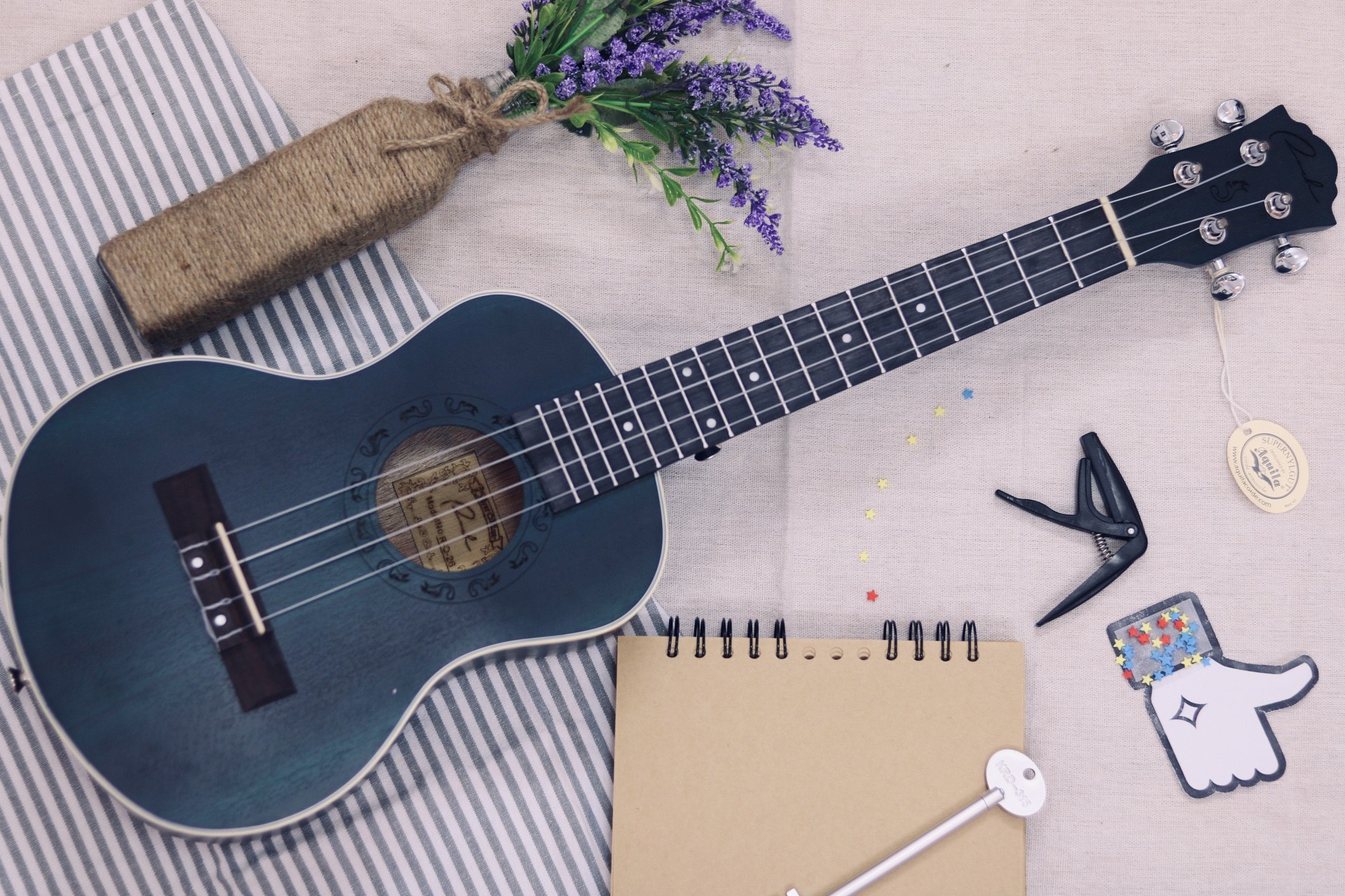 Đàn ukulele và capo tại Tân Phú TPHCM