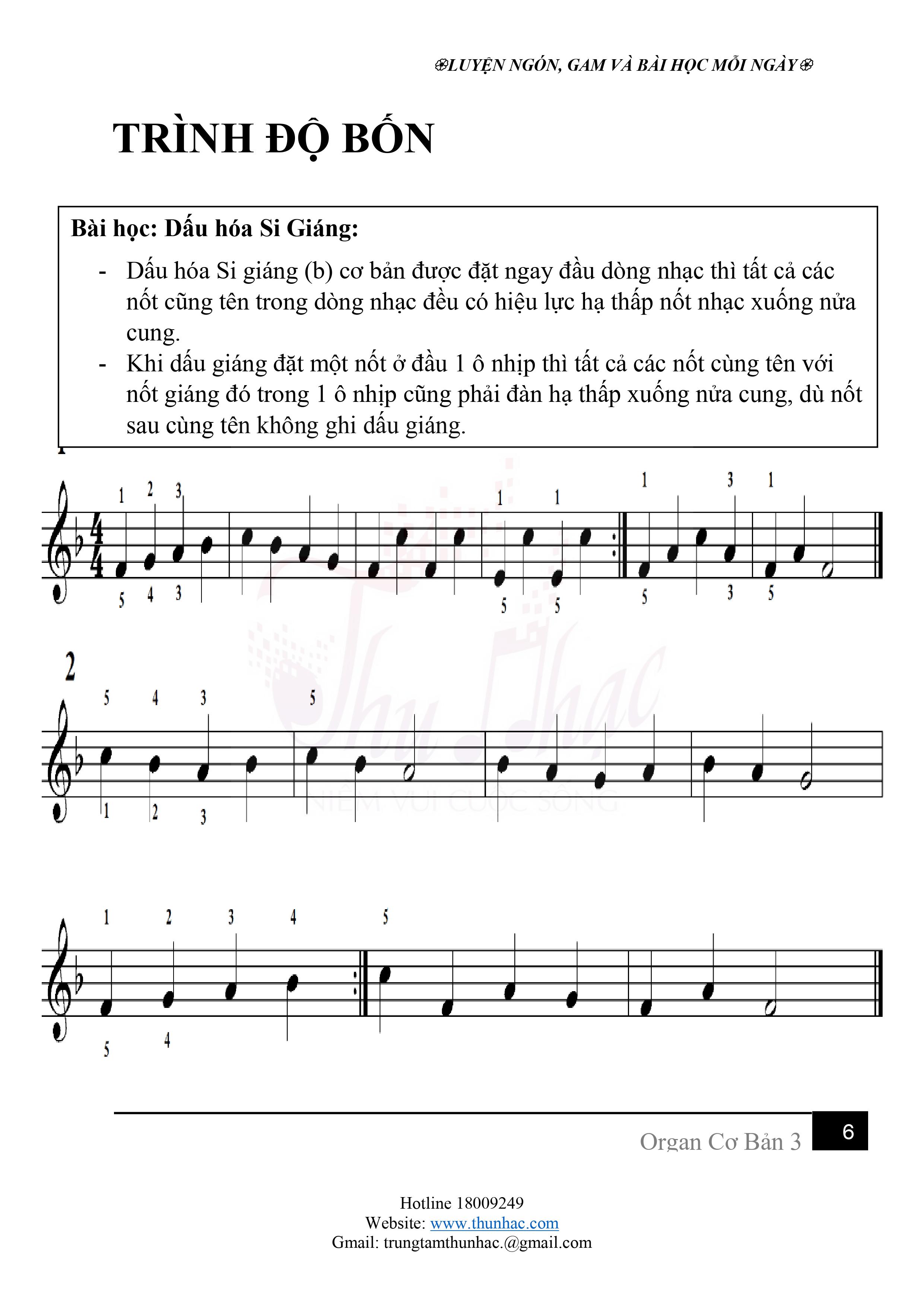 Kiến thức nhạc lý organ nâng cao