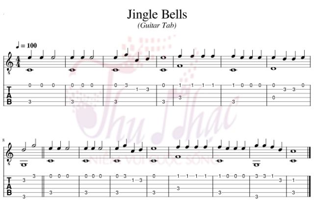 Tab guitar Jingle Bells cho người mới