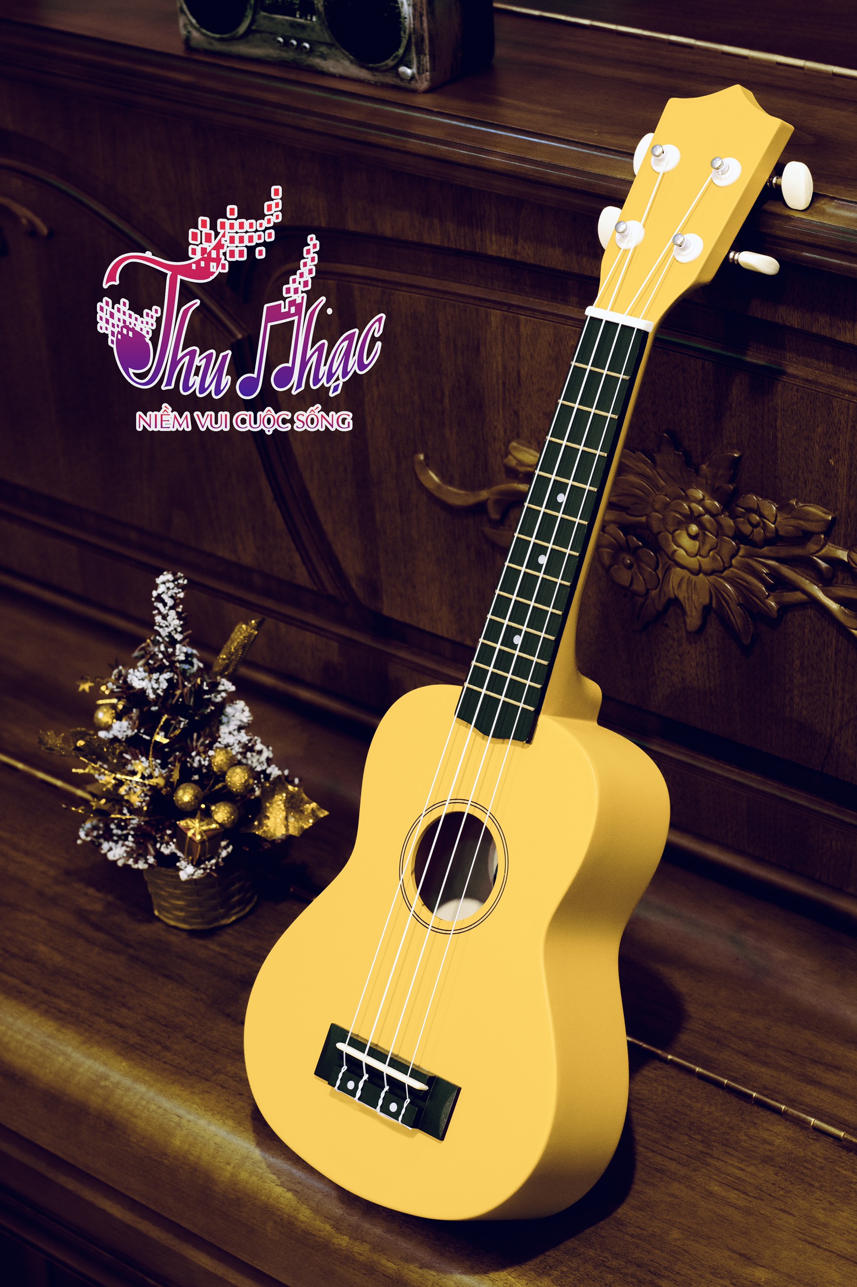 Đàn ukulele màu vàng soprano size 21 giá rẻ
