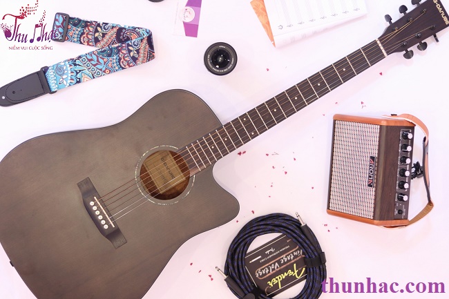 Đàn guitar acoustic g-danube khuyết gỗ