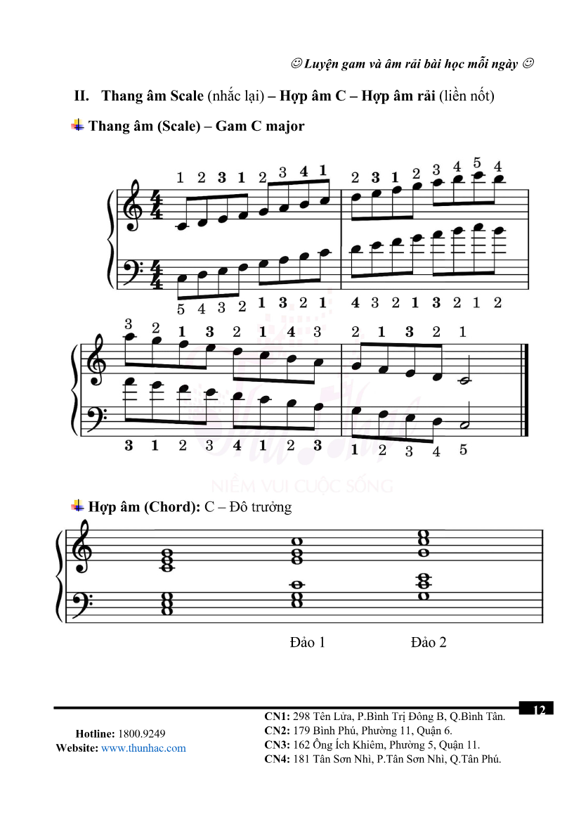 Giáo trình piano nâng cao chất lượng